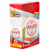 Twisted Hemp Cones Blue Raspberry Cherry (10pcs/display) - Image 3
