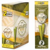 Twisted Hemp Cones Plain Jane (10pcs/display)
