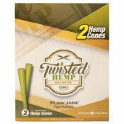 Twisted Hemp Cones Plain Jane (10pcs/display) - Image 4
