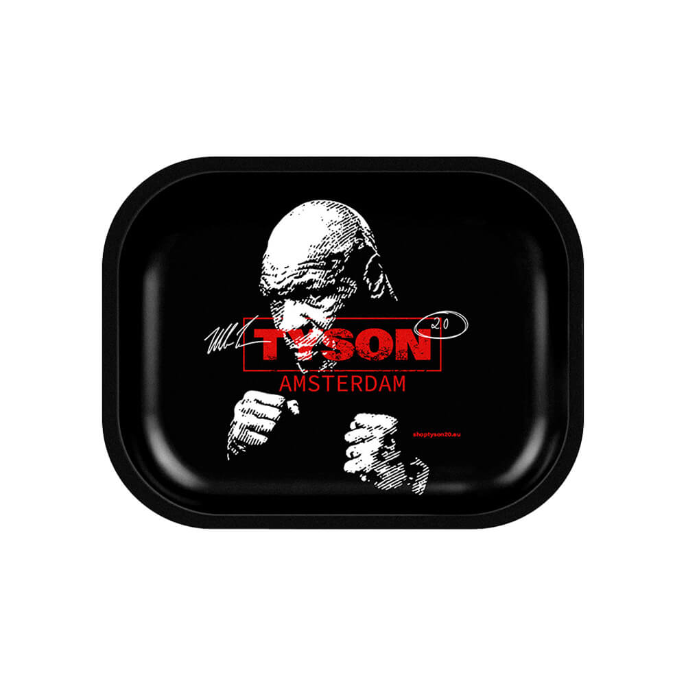 wholesale-tyson-2-0-metal-rolling-tray-boxing-mike-small Tyson 2.0 Metal Rolling Tray Boxing Mike Small 18 x 14cm - Image 1