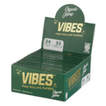 Wholesale Vibes Rolling Papers King Size Slim with Tips Organic Hemp (24pcs/display)