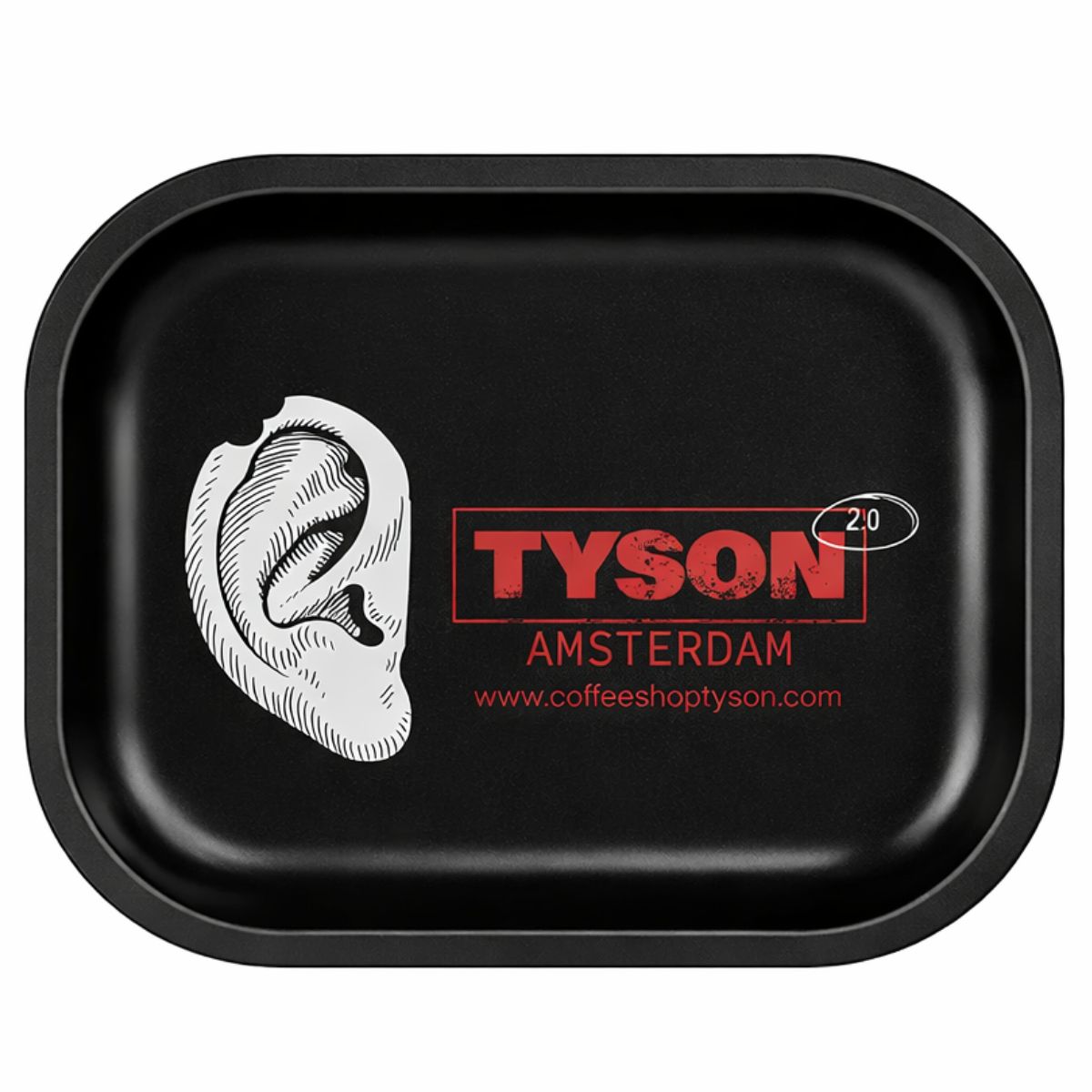 wholesale-tyson-2-0-metal-rolling-tray-mike-bite-medium Tyson 2.0 Metal Rolling Tray Mike Bite Medium 27.5 x 17.5cm - Image 1