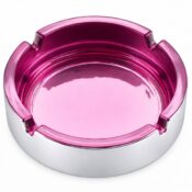 Champ High Round Colorful Glass Ashtray (6pcs/display) - Image 4