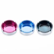 Champ High Round Colorful Glass Ashtray (6pcs/display) - Image 3