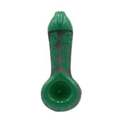 Wholesale Skull Pattern Glass Pipe 10 cm-4