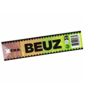 Beuz Xtra Slim Long Brown Unbleached Rolling Papers 125mm + Tips 24 Booklets - Image 3