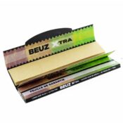 Beuz Xtra Slim Long Brown Unbleached Rolling Papers 125mm + Tips 24 Booklets - Image 5