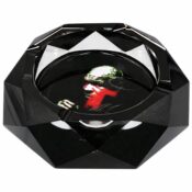 Tyson 2.0 Boxing Mike Diamond Cut Glass Ashtray Black