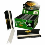 Diamond Leaf King Size Slim Rolling Papers Bleached 50 Booklets