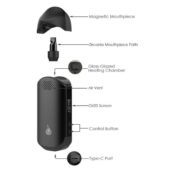 Flowermate CAP Pro Dry Herb Vaporizer Black - Image 6