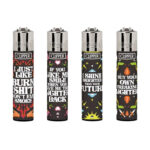 Clipper Lighters Classic Fire Words (24pcs-display)-Wholesale