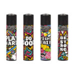 Clipper Lighters Classic Graffiti Motos (24pcs-display)-Wholesale
