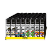 Clipper Lighters Classic Hip-Hop Slogan #2 (48pcs:display)-Wholesale-2