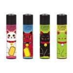 Clipper Lighters Classic Lucky Cat (24pcs-display)-Wholesale