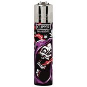 Clipper Lighters Classic Weed Skulls (24pcs/display) - Image 2
