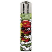 Clipper Lighters Classic Weed Skulls (24pcs/display) - Image 3