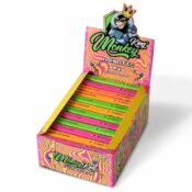 Monkey King Unbleached Rolling Papers Rainbow Hypnotic King Size Slim with Tips (24pcs/display)