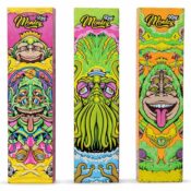 Monkey King Unbleached Rolling Papers Rainbow Hypnotic King Size Slim with Tips (24pcs/display) - Image 3
