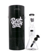 Best Buds Transparent Glass Bong Beaker Double Perc 31.5cm-Wholesale-7