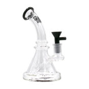 Bongs de Vidrio Transparente Best Buds con Matraz Curvo de 19,5 cm - Venta al por Mayor-1
