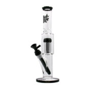 Bongs de vidrio transparente Best Buds con percolador de árbol recto de 33 cm-Venta al por mayor-2