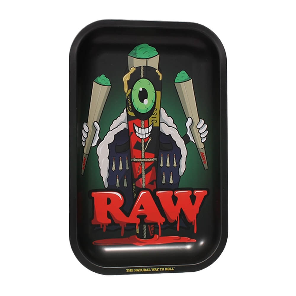 RAW Metal Rolling Tray Cone Monster Medium 17.5 x 27.5cm-Wholesale-5 RAW Metal Rolling Tray Cone Monster Medium 17.5 x 27.5cm-Wholesale-5