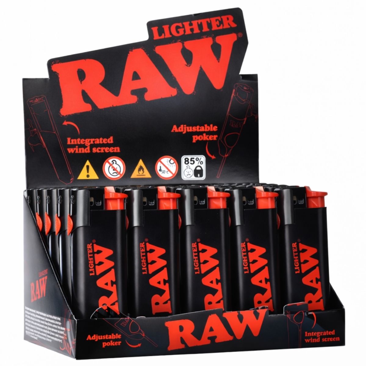 RAW-Phoenix-Lighters-30pcs-display-Wholesale-1 RAW Phoenix Lighters (30pcs/display) - Image 1