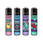 Clipper Lighters Classic Cute Slogans #2 (48pcs:display)-Wholesale-1