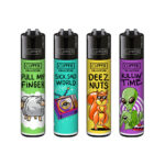 Clipper Lighters Classic Mix Slogan #4 (48pcs:display)-Wholesale-1