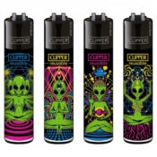 Clipper Lighters Classic Trippy Alien (48pcs/display)
