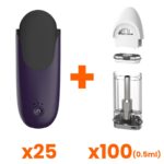 CCELL Dart-X Purple-White Pack (25 Batteries + 100 Pods 0.5ml)