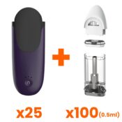 CCELL Dart-X Purple-White Pack (25 Batteries + 100 Pods 0.5ml)