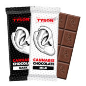 Tyson 2.0 Cannabis Chocolate Milk and Dark THC Free (15x100g)