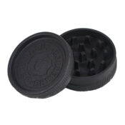 Santa Cruz Biodegradable Hemp Grinder Pink Black 2 Parts - 55mm (12pcs/display) - Image 3