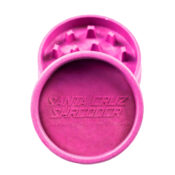 Santa Cruz Biodegradable Hemp Grinder Pink Black 2 Parts - 55mm (12pcs/display) - Image 2