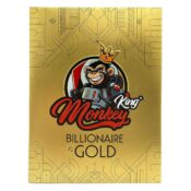 Monkey King Billionaire Gold KS Unbleached Ultrathin Rolling Papers (24pcs/display) - Image 2
