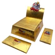 Monkey King Billionaire Gold XL Unbleached Ultrathin Rolling Papers 130 mm (24pcs/display)