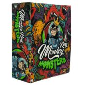 Monkey King Unbleached Rolling Papers Monsters King Size Slim with Tips (24pcs/display) - Image 3