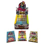 Monkey King Unbleached Rolling Papers Skulls King Size Slim with Tips (24pcs/display)