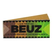 BEUZ Unbleached Filter Tips Brown 21mm (50pcs/display) - Image 2