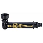 Champ High Black Skeleton Pipe (12pcs/display) - Image 2
