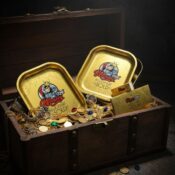 Monkey King Billionaire Gold Rolling Tray Box 18 x 14cm - Image 3