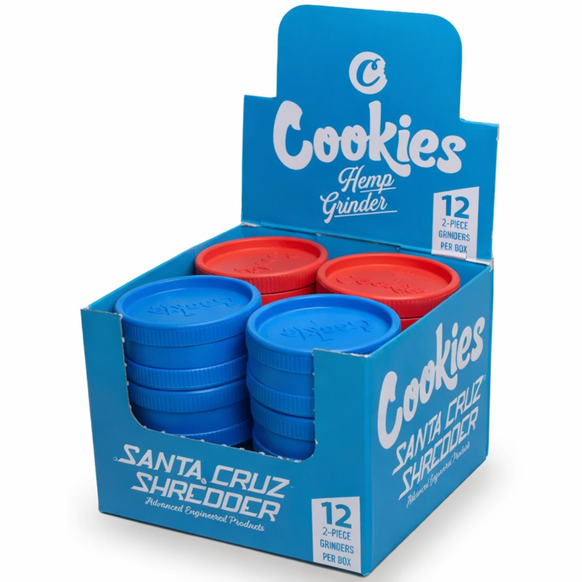 Santa Cruz Biodegradable Grinder 2 Parts - 55mm Cookies Edition (12pcsdisplay) Santa Cruz Biodegradable Grinder 2 Parts - 55mm Cookies Edition (12pcs/display) - Image 1