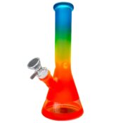 Rainbow Gradient Glass Bong 25cm - Image 3