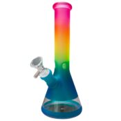 Rainbow Gradient Glass Bong 25cm - Image 2