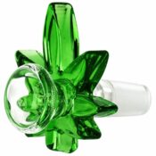 Hemp Leaf Bong Glass Bowl 18mm - Image 4