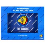 The Bulldog Shatterproof Glass Rolling Tray 16x12 cm The Bulldog Shatterproof Glass Rolling Tray 16x12 cm
